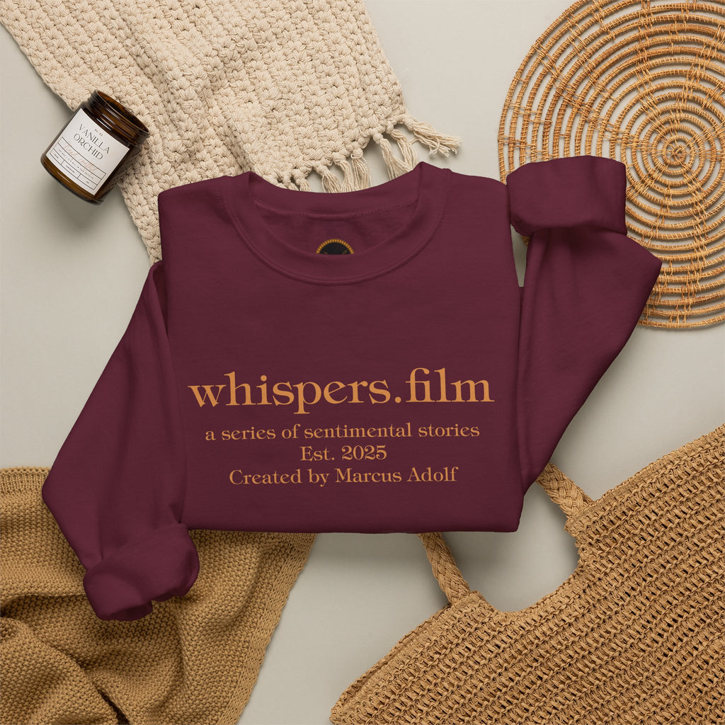 Whispers.film Crewneck Sweatshirt – Vintage Film Studios Graphic Pullover